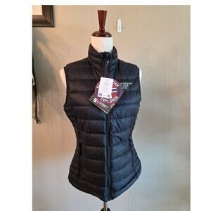 NWT Scandinavian Explorer Ultra Light Down Vest SZ Small Black
